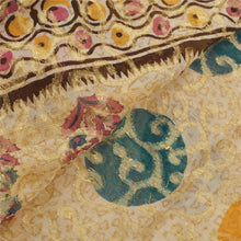Load image into Gallery viewer, Sanskriti Vinatage Sanskriti Vintage Cream Indian Sari Blend Georgette Woven Premium Fabric Sarees
