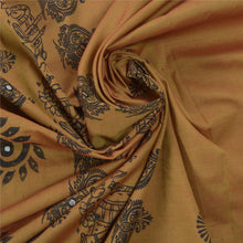 Load image into Gallery viewer, Sanskriti Vintage Green Saree Art Silk Hand Embroidered Craft Fabric 5 Yd Sari
