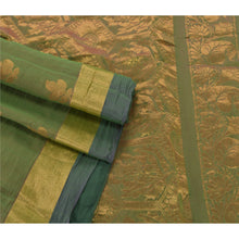Load image into Gallery viewer, Sanskriti Vintage Green Indian Sari Art Silk Woven Brocade Premium Fabric Sarees
