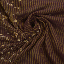 Load image into Gallery viewer, Sanskriti Vintage Purple Indian Sarees Art Silk Hand Beaded Woven Fabric Sari
