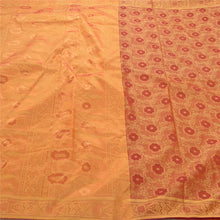 Load image into Gallery viewer, Sanskriti Vinatage Sanskriti Vintage Orange Indian Sarees Art Silk Woven Craft Fabric Premium Sari
