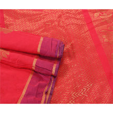 Load image into Gallery viewer, Sanskriti Vintage Pink Saree Cotton Woven Brocade Craft Fabric Zari Work Sari
