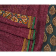 Load image into Gallery viewer, Sanskriti Vintage Purple Saree Pure Georgette Silk Embroidered Woven Fabric Sari
