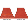 Sanskriti Vintage Rusty Orange Saree Blend Silk Woven Craft Sustainable Fabric Premium Sari