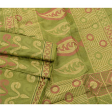 Load image into Gallery viewer, Sanskriti Vintage Green Saree 100% Pure Silk Woven Craft 5 Yard Fabric Sari
