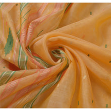 Load image into Gallery viewer, Sanskriti Vintage Cream Sarees 100% Pure Silk Woven Traditional Tant Sari Fabric
