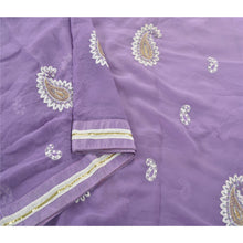 Load image into Gallery viewer, Sanskriti Vintage Purple Sarees Georgette Fabric Bollywood Sari Blouse Piece
