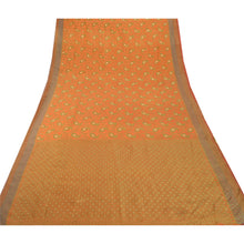 Load image into Gallery viewer, Sanskriti Vintage Orange Sarees Art Silk Woven Craft Premium Indian Sari Fabric
