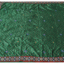 Load image into Gallery viewer, Sanskriti Vintage Green Sarees Art Silk Embroidered Bandhani Printed Fabric Sari

