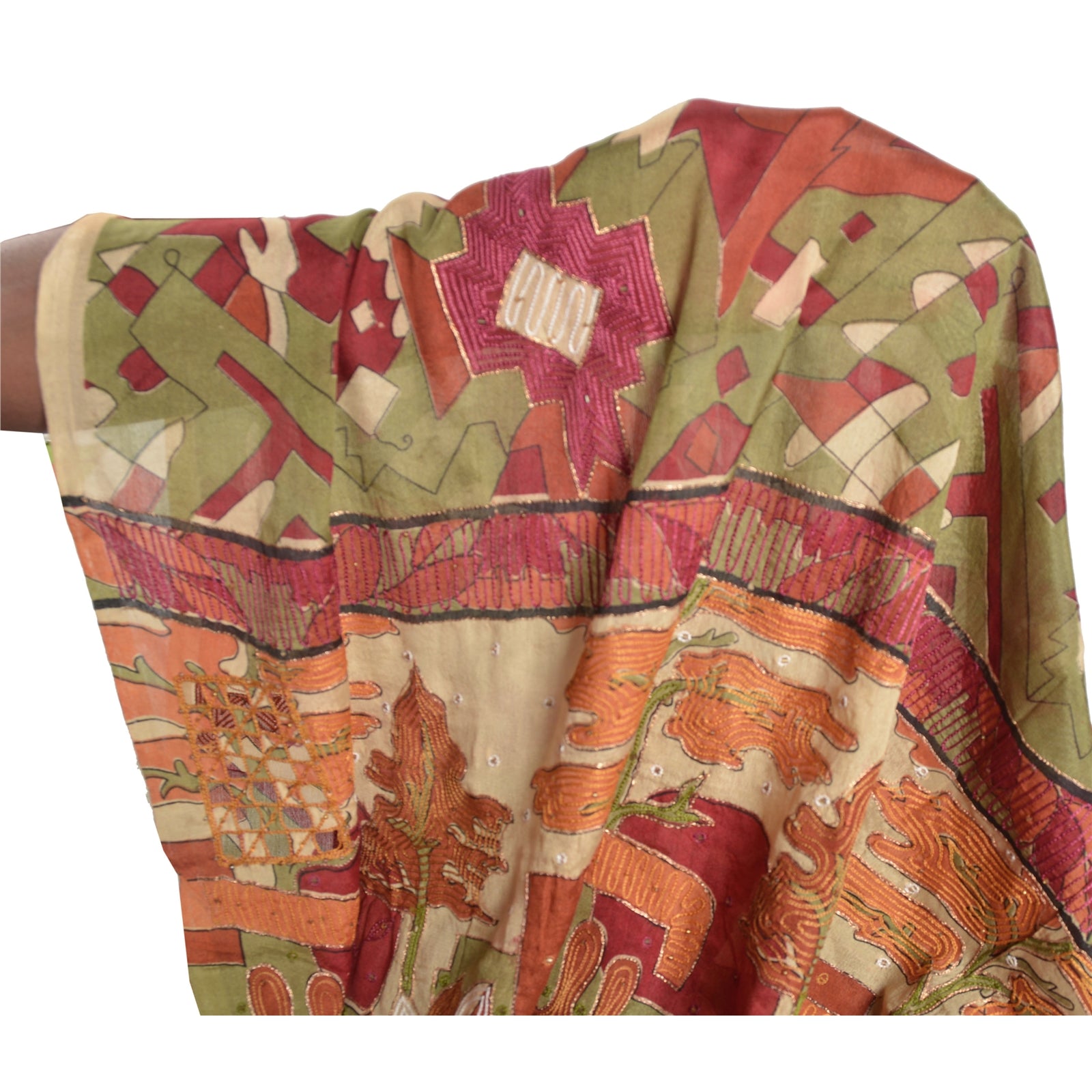 Санскрити Винтажное индийское сари 100% чистый шелк тканые сари ремесло 5 ярдов устойчивая ткань