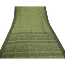 Load image into Gallery viewer, Sanskriti Vinatage Sanskriti Vintage Green Sarees Art Silk Woven Craft Fabric Premium 5 Yard Sari
