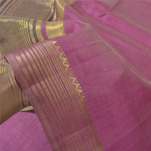 Load image into Gallery viewer, Sanskriti Vintage Pink Sarees Art Silk Woven Sari Craft Premium Fabric Blouse PC
