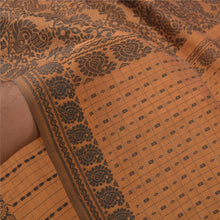 Load image into Gallery viewer, Sanskriti Vintage Brown Indian Sari Blend Silk Woven Sarees Craft Premium Fabric
