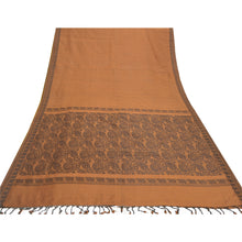 Load image into Gallery viewer, Sanskriti Vintage Brown Indian Sari Blend Silk Woven Sarees Craft Premium Fabric

