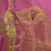 Load image into Gallery viewer, Sanskriti Vintage Pink Sari Art Silk Craft Premium Craft Sarees Zari Fabric
