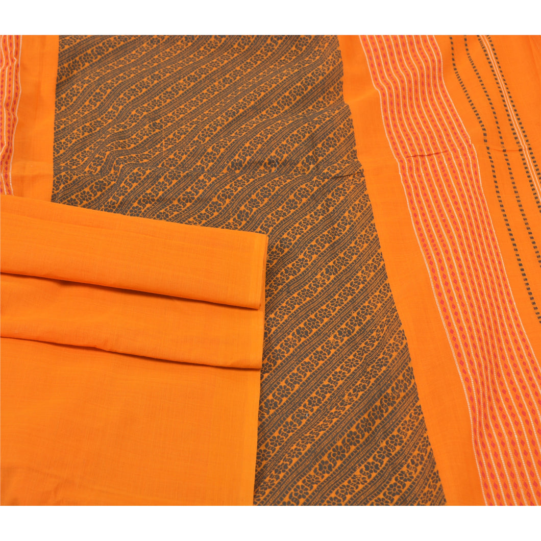 Sanskriti Vintage Sarees Pure Cotton Hand Woven Begumpuri Premium Sari Fabric