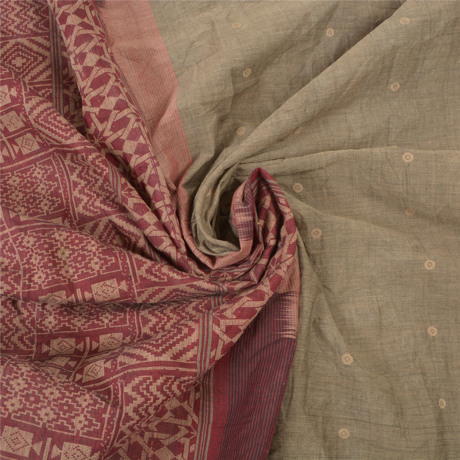 Санскритские винтажные сари 100% чистый хлопок ручная работа тант сари премиальная устойчивая ткань