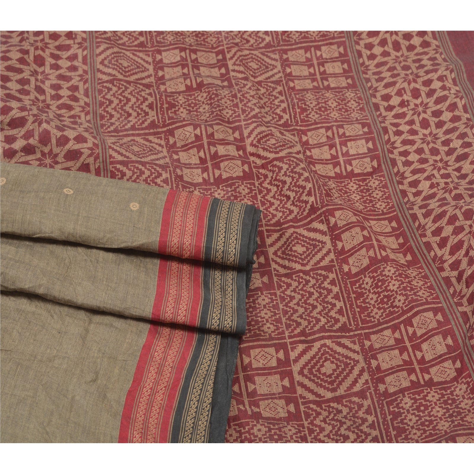 Санскритские винтажные сари 100% чистый хлопок ручная работа тант сари премиальная устойчивая ткань