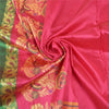 Sanskriti Vintage Pink Sarees Art Silk Hand-Woven Premium Indian Sari Sustainable Fabric