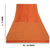 Sanskriti Vintage Orange Sarees 100% Ren Silke Vævet Indisk Sari Håndværksmæssigt Bæredygtigt Stoff