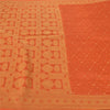 Sanskriti Vintage Orange Sarees 100% Ren Silke Vævet Indisk Sari Håndværksmæssigt Bæredygtigt Stoff