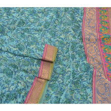 Load image into Gallery viewer, Sanskriti Vintage Sarees Blend Georgette Embroidered Sari Premium 5 Yard Fabric
