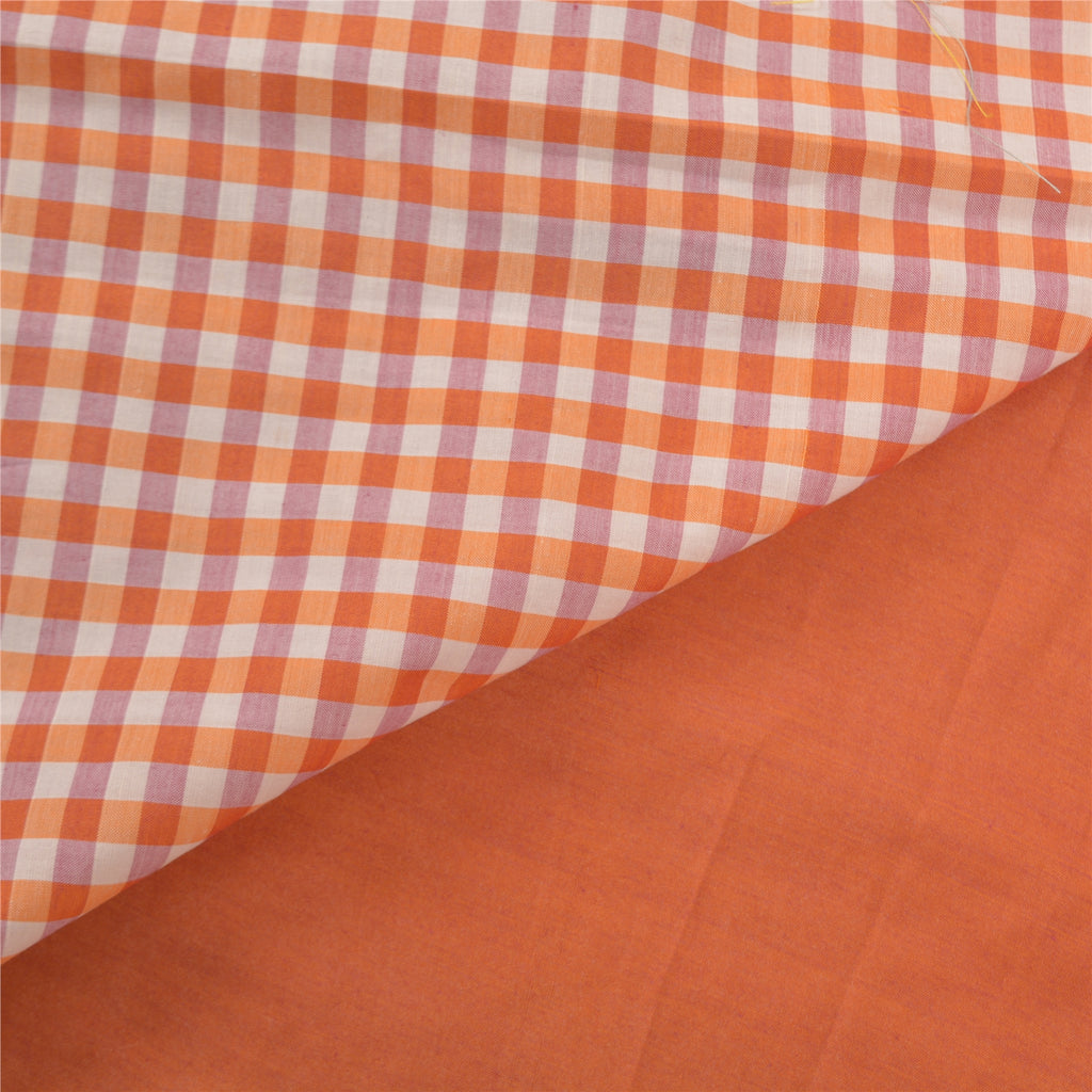 Sanskriti Vintage Sari Blend Cotton Block Printed & Woven Premium Sarees Sustainable Fabric