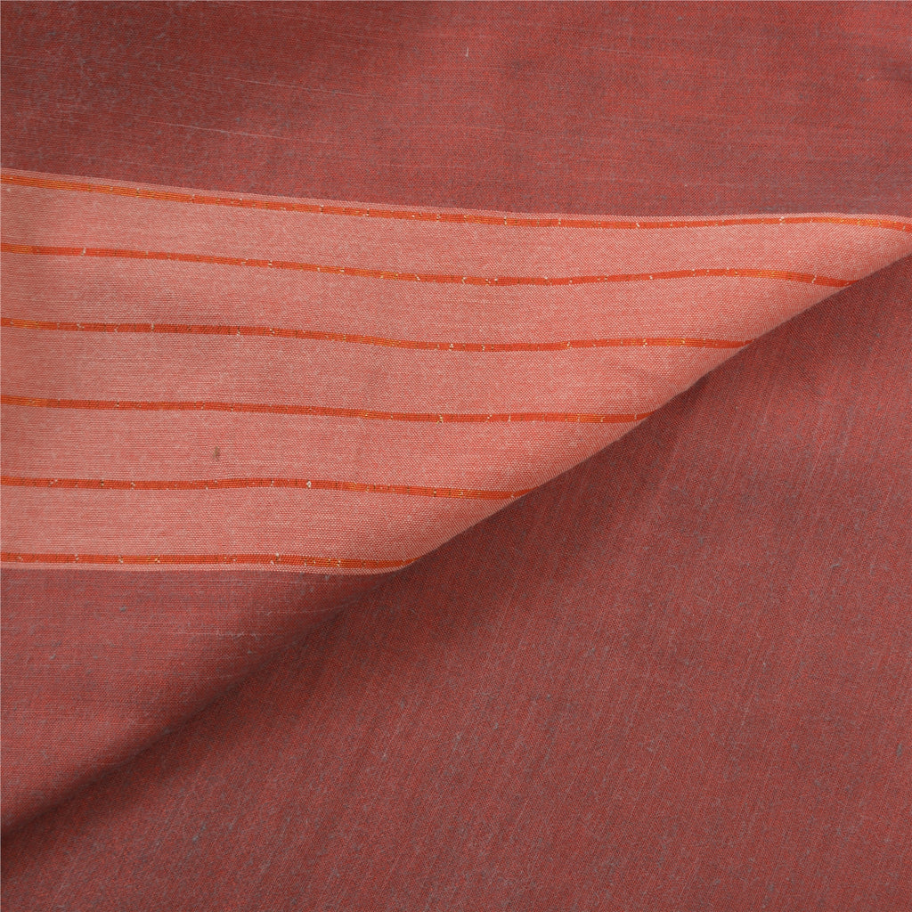 Sanskriti Vintage Indian Sarees Blend Cotton Woven Ilkal Premium Sari Sustainable Fabric