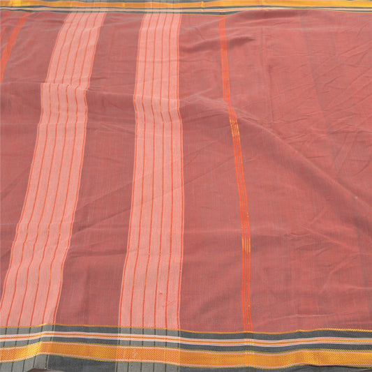 Sanskriti Vintage Indian Sarees Blend Cotton Woven Ilkal Premium Sari Sustainable Fabric