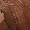 Sanskriti Vintage Brown Sarees 100% Pure Silk Woven Premium Sari Craft Sustainable Fabric