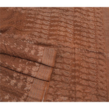 Load image into Gallery viewer, Sanskriti Vintage Brown Sarees 100% Pure Silk Woven Premium Sari Craft Fabric
