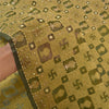 Sanskriti Vintage Green Sarees Pure Organza Silk Beaded Premium Sari Sustainable Fabric