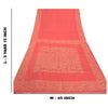 Sanskriti Vintage Hand-Woven Cotton Silk Sarees Pink Premium Indian Sari Sustainable Fabric