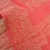 Sanskriti Vintage Hand-Woven Cotton Silk Sarees Pink Premium Indian Sari Sustainable Fabric