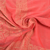 Sanskriti Vintage Hand-Woven Cotton Silk Sarees Pink Premium Indian Sari Sustainable Fabric