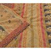 Sanskriti Vintage Indian Sarees Georgette Premium Sari Hand Beaded Kantha Sustainable Fabric