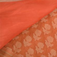 Load image into Gallery viewer, Sanskriti Vintage Orange Sarees Pure Silk Woven Premium Sari 5 Yard Fabric

