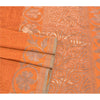 Sanskriti Vintage Saffron Sarees Blend Silk Woven Indian Sari Cultural Sustainable Fabric