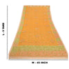 Sanskriti Vintage Saffron Sarees Blend Cotton Embroidered Kota Sari Sustainable Fabric