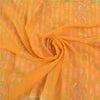 Sanskriti Vintage Saffron Sarees Blend Cotton Embroidered Kota Sari Sustainable Fabric