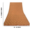 Sanskriti Vintage Brown Sarees Pure Organza Silk Hand Beaded Premium Sari Sustainable Fabric