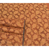 Sanskriti Vintage Brown Sarees Pure Organza Silk Hand Beaded Premium Sari Sustainable Fabric