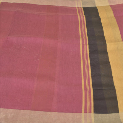Sanskriti Vintage Indian Sarees Cotton Woven Premium Sari Craft 5 Yard Sustainable Fabric