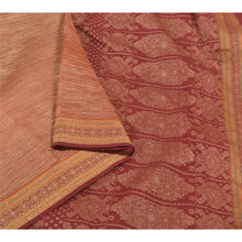 Load image into Gallery viewer, Sanskriti Vintage Dark Red Sarees Art Silk Hand-Woven Sari Premium Fabric
