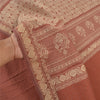 Sanskriti Vintage Brown Sarees Blend Silk Hand-Woven Premium Sari Craft Sustainable Fabric