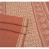 Sanskriti Vintage Brown Sarees Blend Silk Hand-Woven Premium Sari Craft Sustainable Fabric
