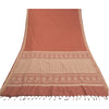 Sanskriti Vintage Brown Sarees Blend Silk Hand-Woven Premium Sari Craft Sustainable Fabric