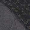 Sanskriti Vintage Black Sarees Pure Georgette Hand Embroidered Craft Sari Sustainable Fabric