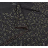 Sanskriti Vintage Black Sarees Pure Georgette Hand Embroidered Craft Sari Sustainable Fabric