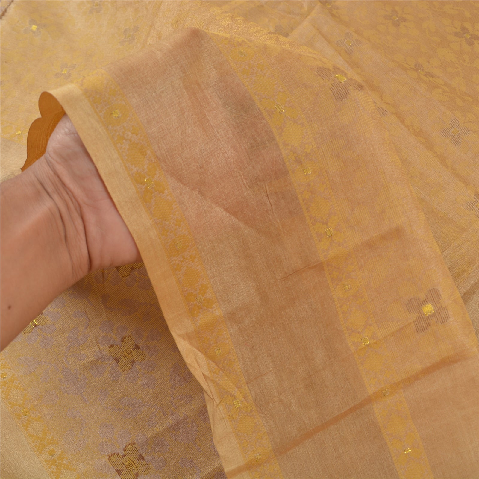 Sanskriti Vintage Purple Sarees 100% Pure Silk Hand-Woven Craft Sari Sustainable Fabric